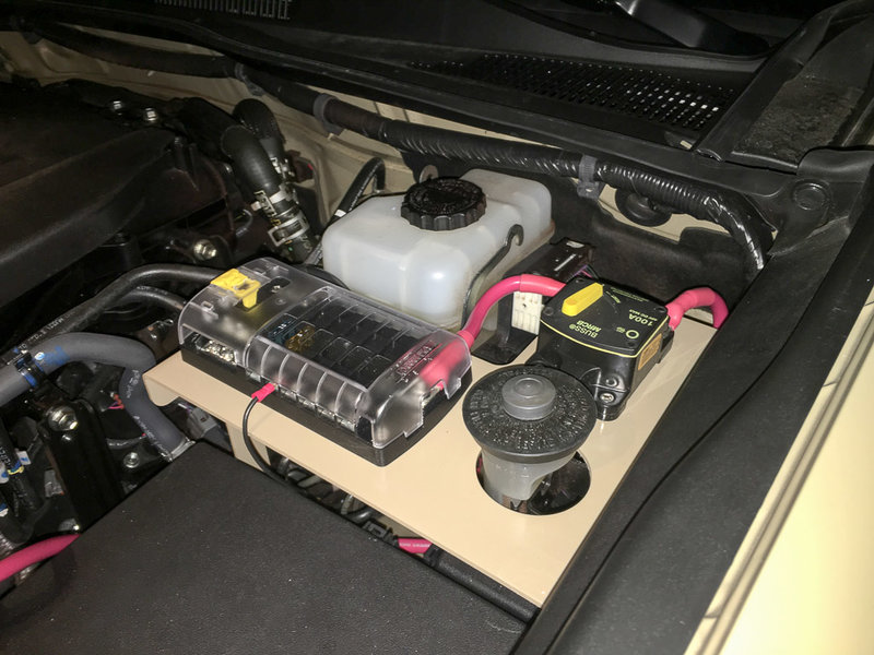 Aux Fuse Block Install (with clutch fluid reservoir) World