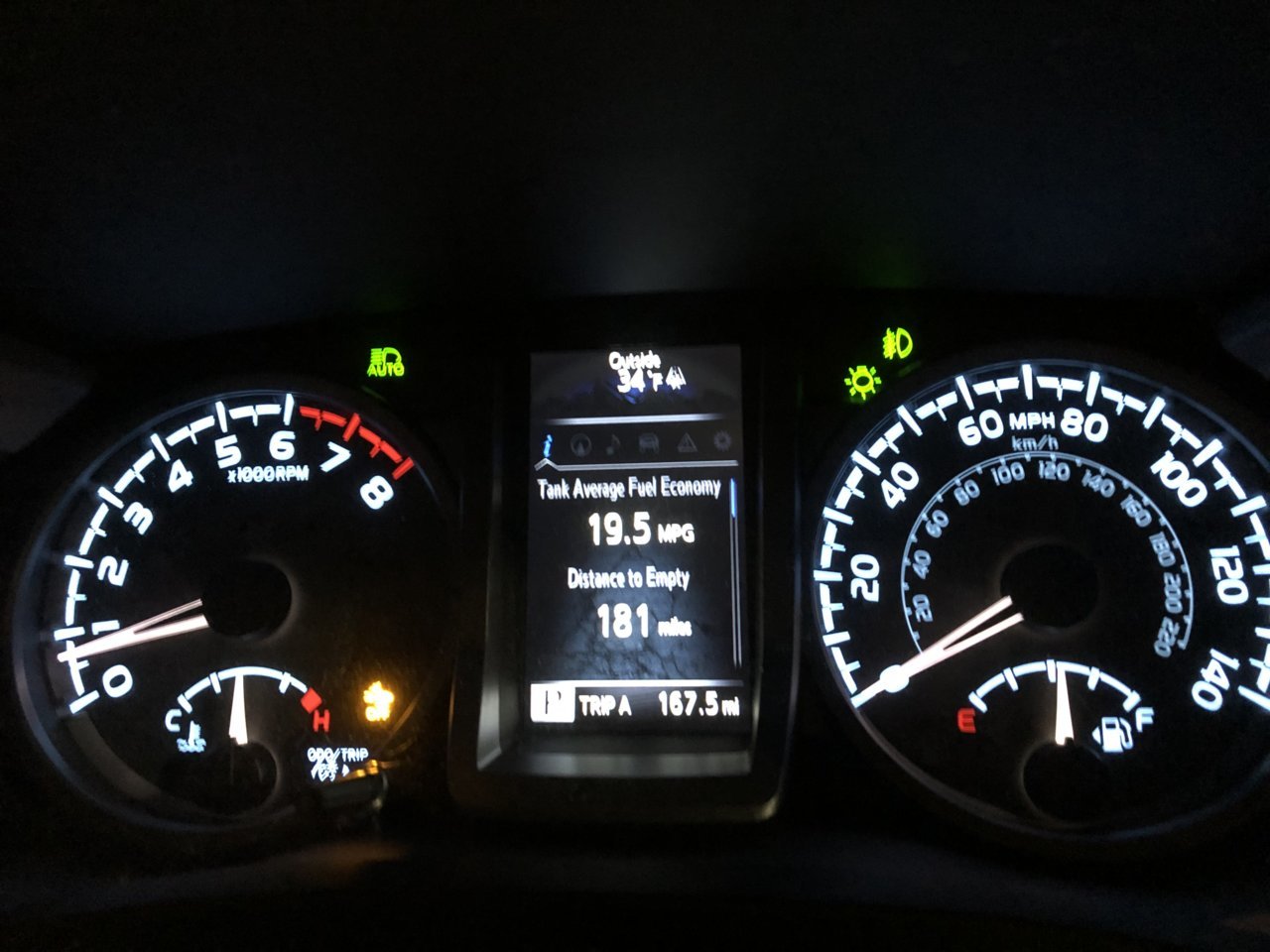 PreCollision System Off dash light stock grill World