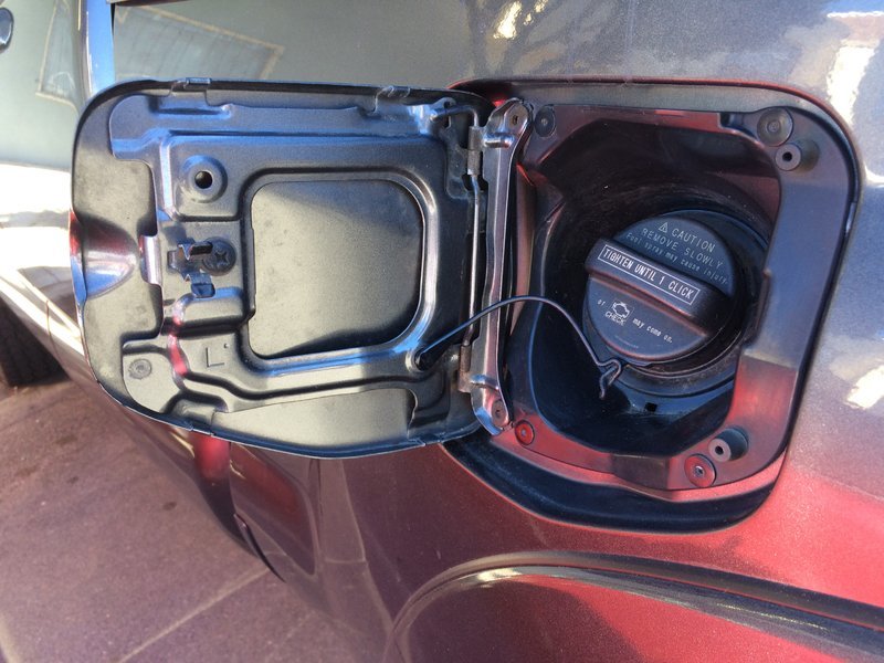 Gas cap door not flush World