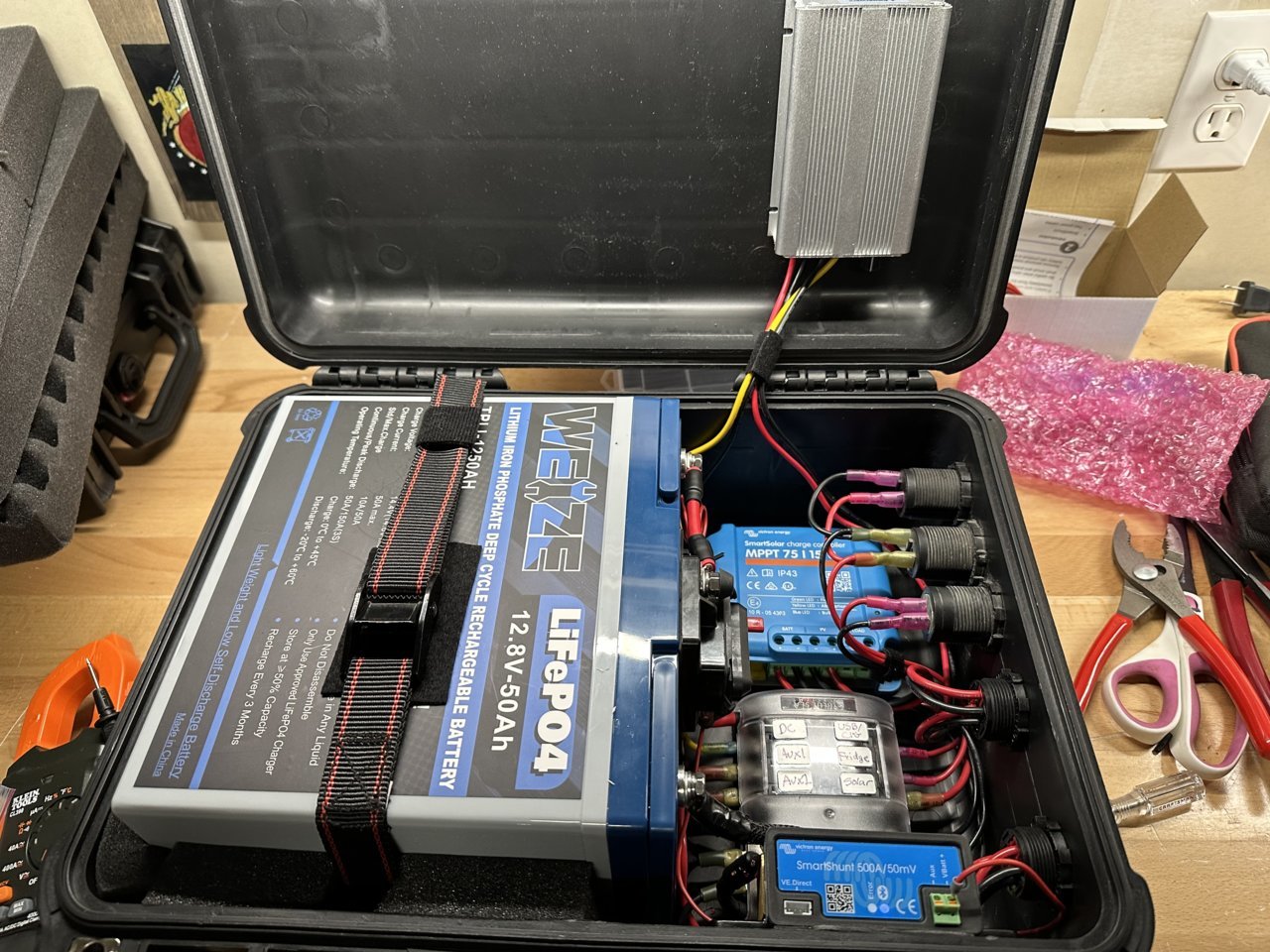 Homebuilt 12v battery box/power station World