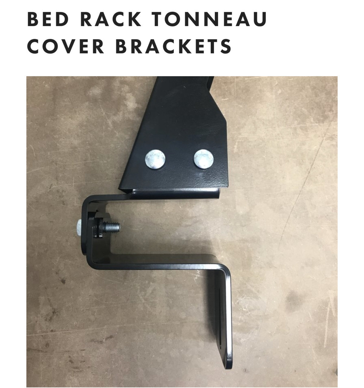 (SOLD) KB Voodoo tonneau brackets for modular bed rack World
