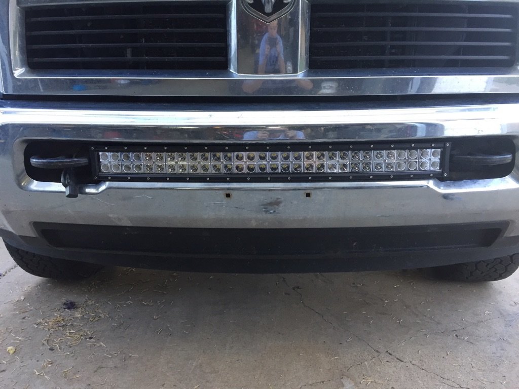 Dodge Ram Light Bar Bumper Install Dodge Best Concept