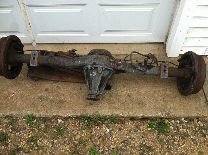 Rusted through rear axle housing World
