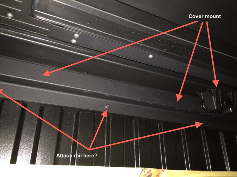 Add a front rail under Tonneau hard cover mount? World