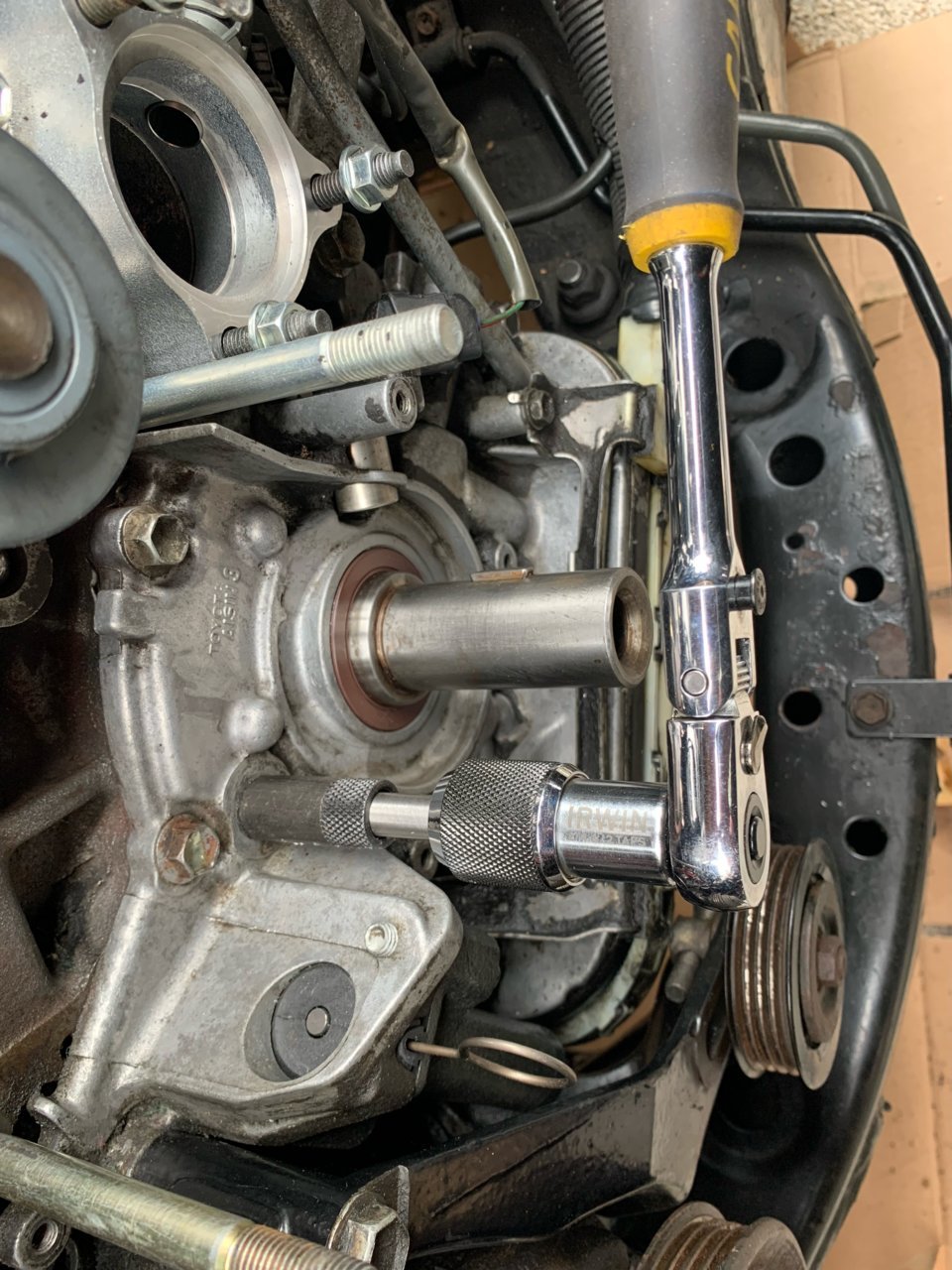 How To Stripped V6 Timing Belt Tensioner Bolt World