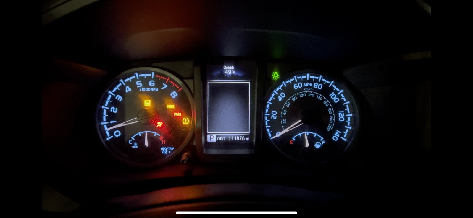 Flashing slip, abs, tpms, air bag dash lights World