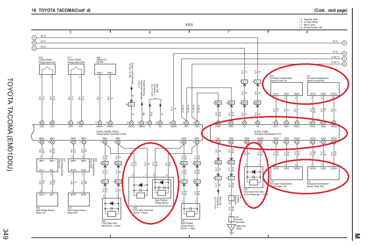 2009 seats into 2006 Tacoma wiring | Tacoma World