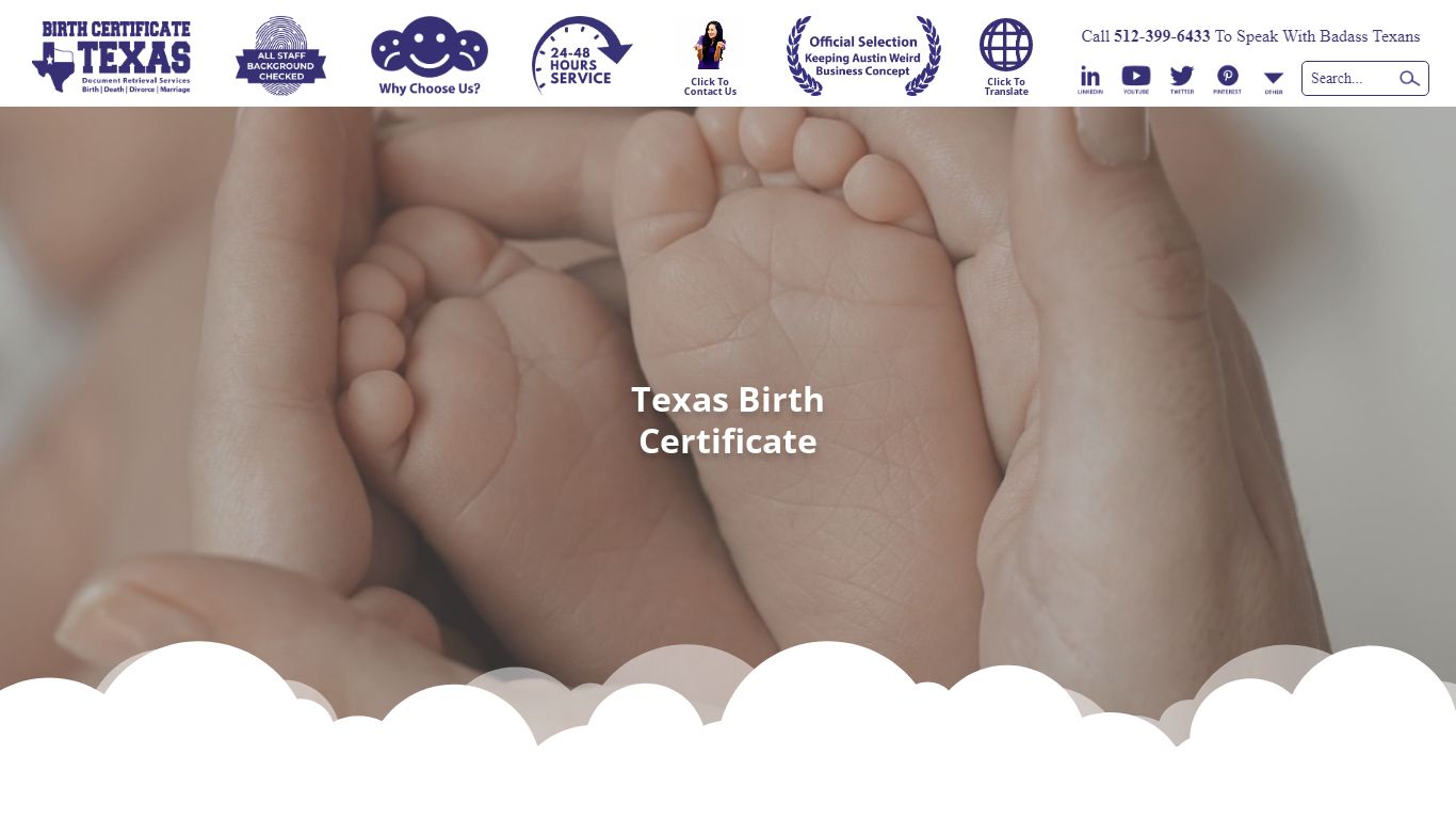 Tx Birth Certificate Request