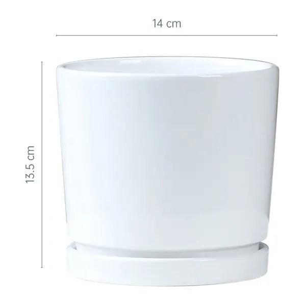 Simple 14caliber Ceramic flowerpot Wholesale flower pots & Planters