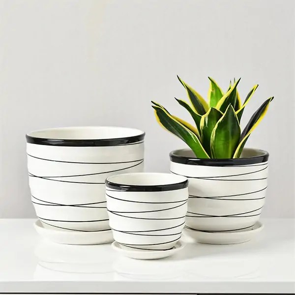 Elegant White Ceramic Pots for cheap on Sale Now!