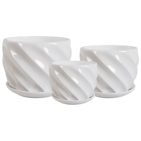 White flower pots Wholesale flower pots & Planters for a Unique Green