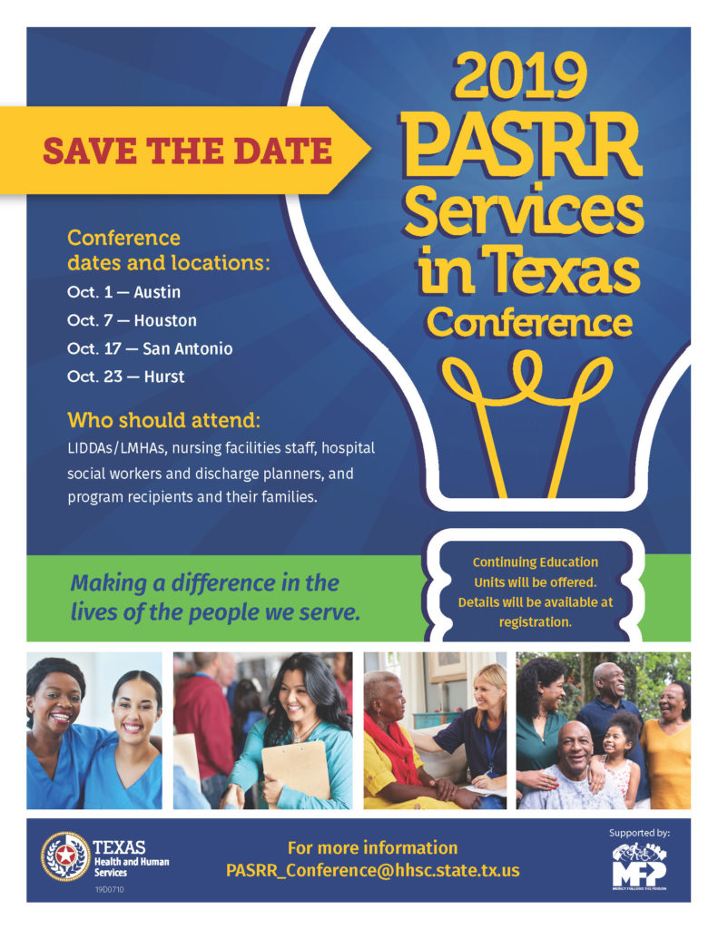 HHSC 2019 PASRR Services in Texas Conference THCA