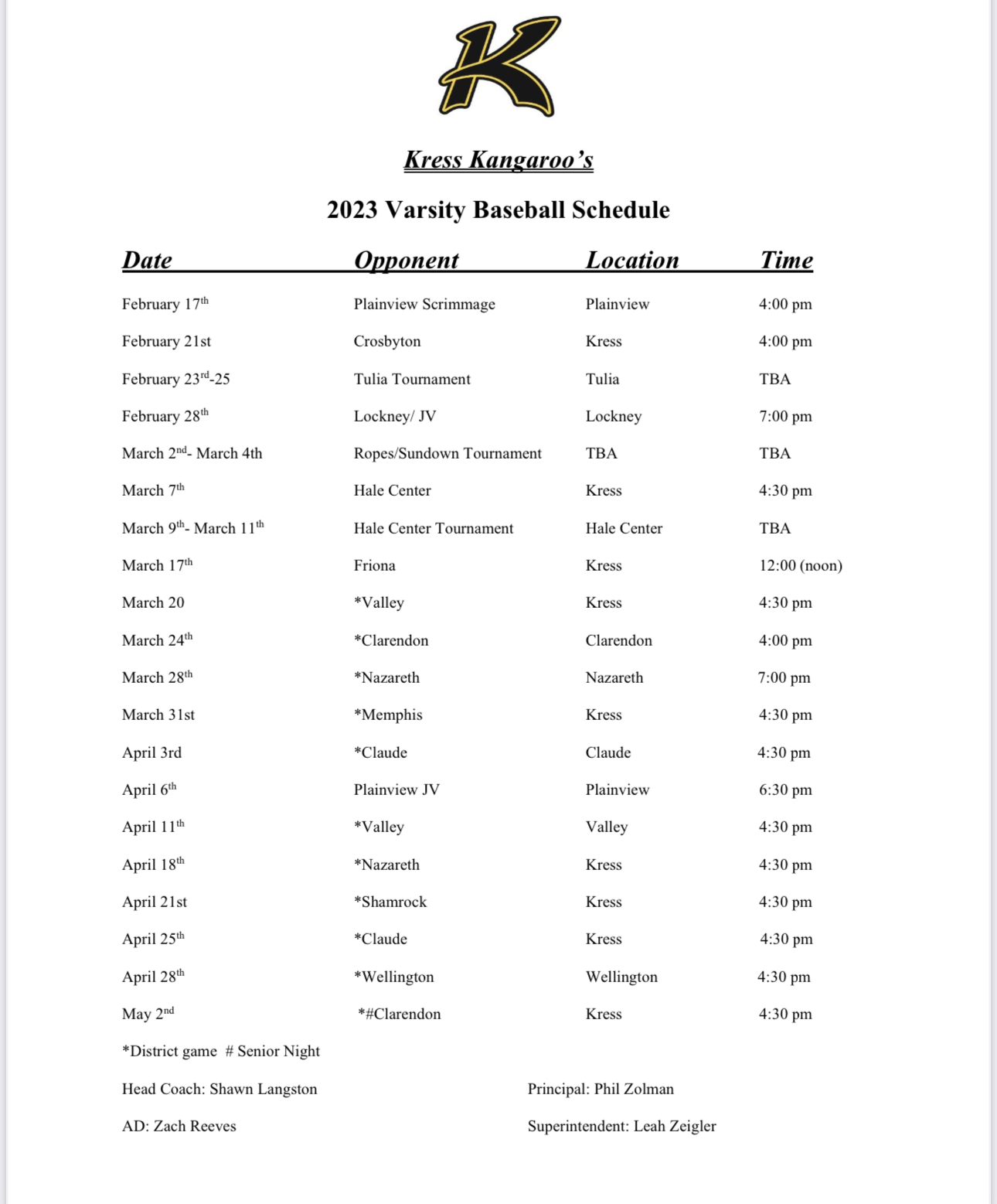 22A Texas Highschool Baseball