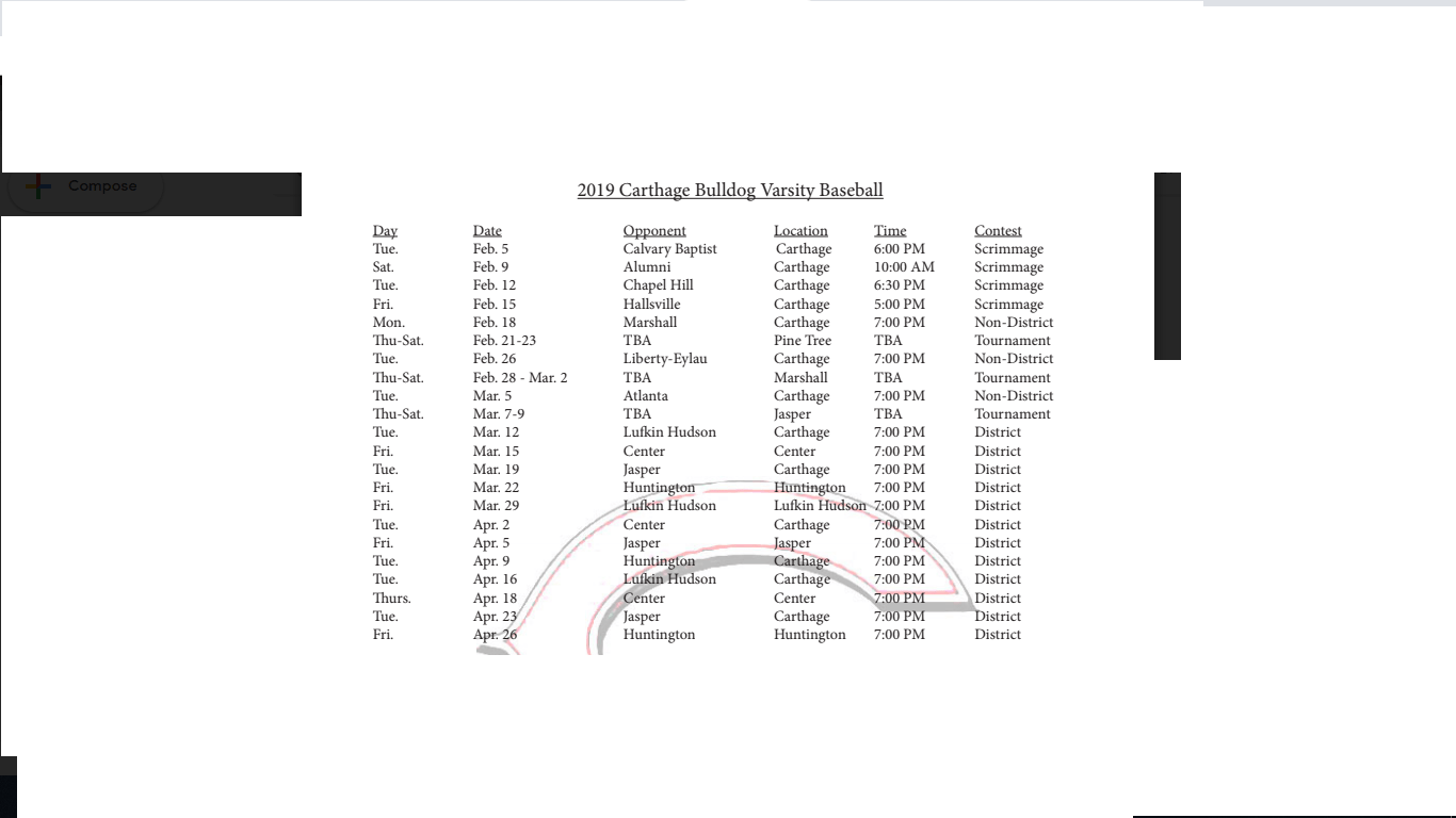 204A Texas Highschool Baseball