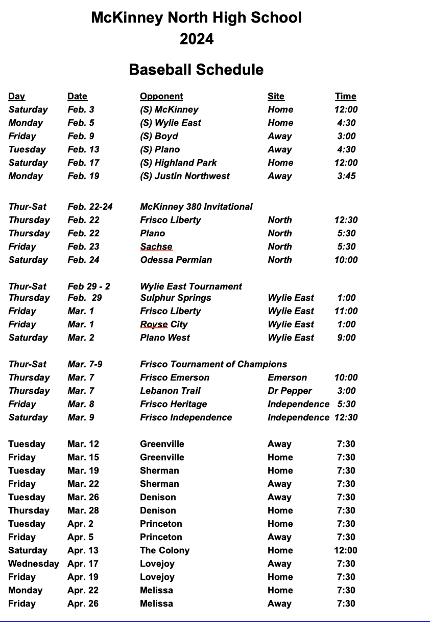 135A Texas Highschool Baseball