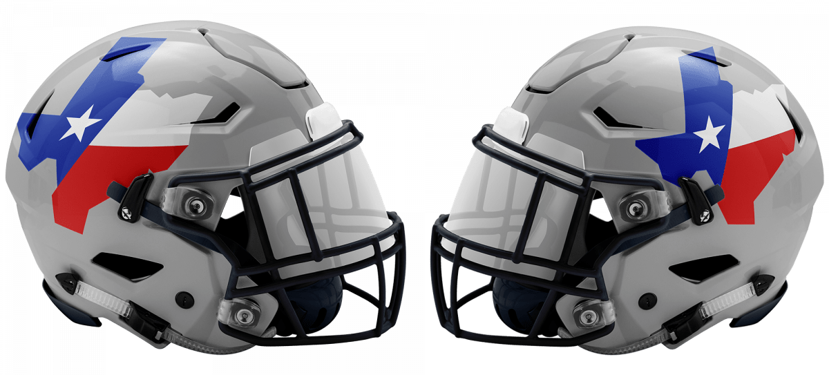 Helmets Texas HS Logo Project