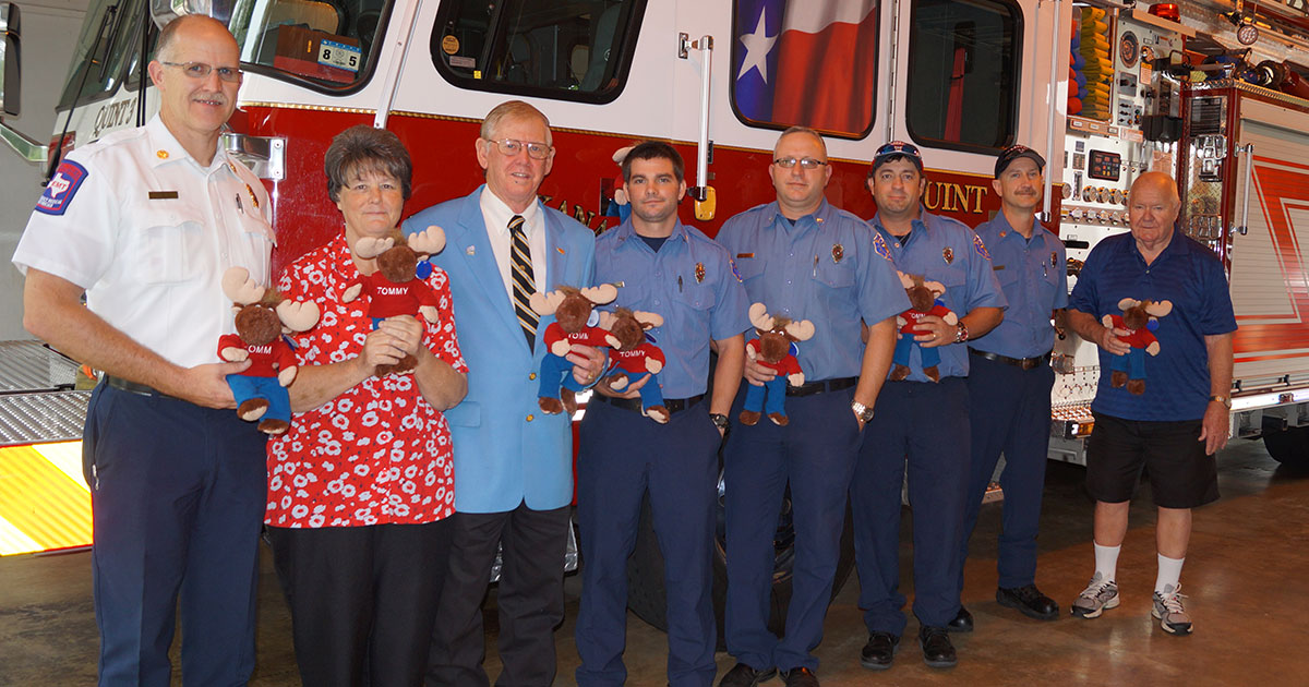 Texarkana Texas Fire Department received donation of stuffed animals to