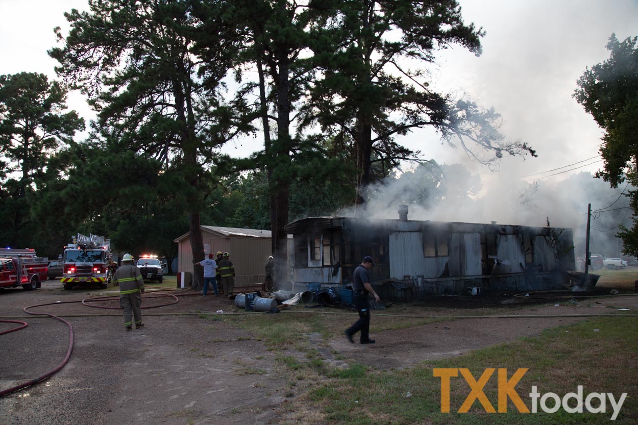 Multiple area fire departments respond to structure fire in Nash