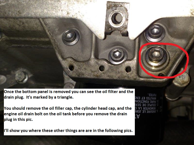 Vector Engine & Chain Case Oil Change DIY With Pics ) TY4stroke