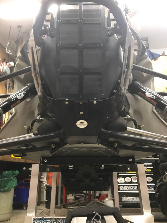 Installed the BOP Snow free intercooler guard. TY4stroke Snowmobile