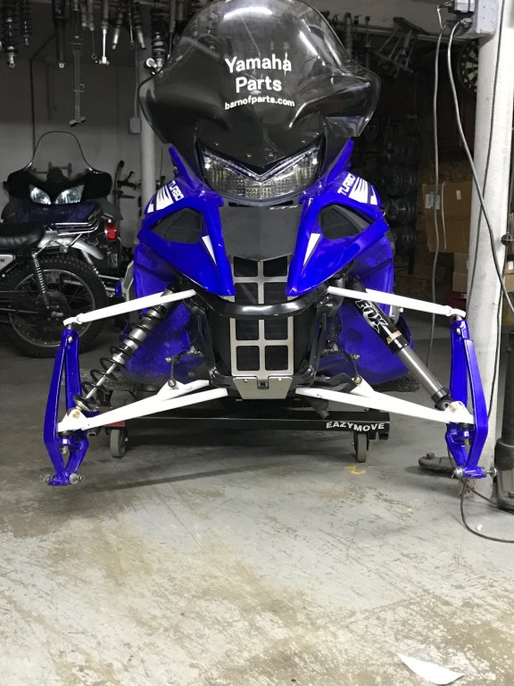 Installed the BOP Snow free intercooler guard. TY4stroke Snowmobile