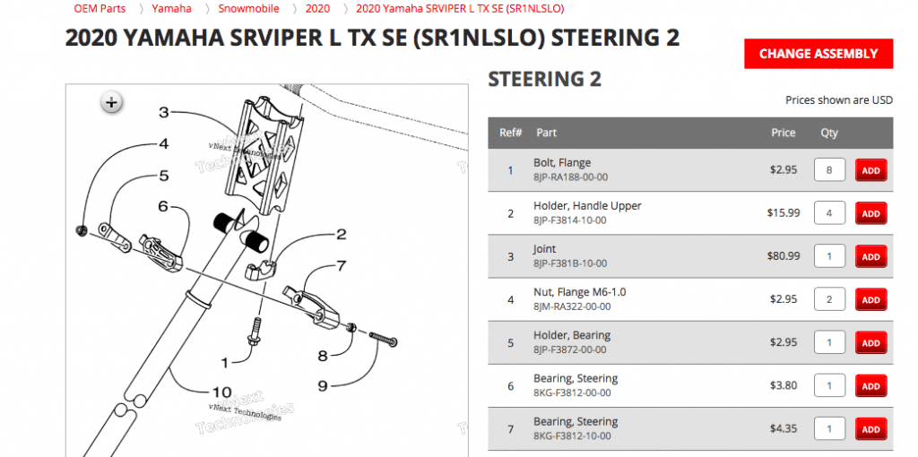 Sidewinder steering slop cures? Page 2 TY4stroke Snowmobile Forum