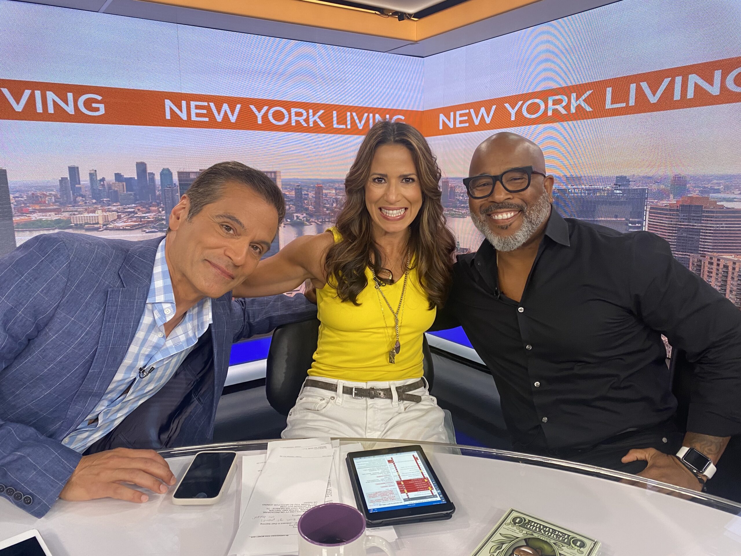 In studio with WPIX NY Ty Allan Jackson