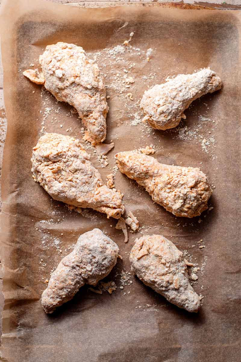 Vegan Buttermilk Air Fryer Seitan Chicken Thank You Berry Much