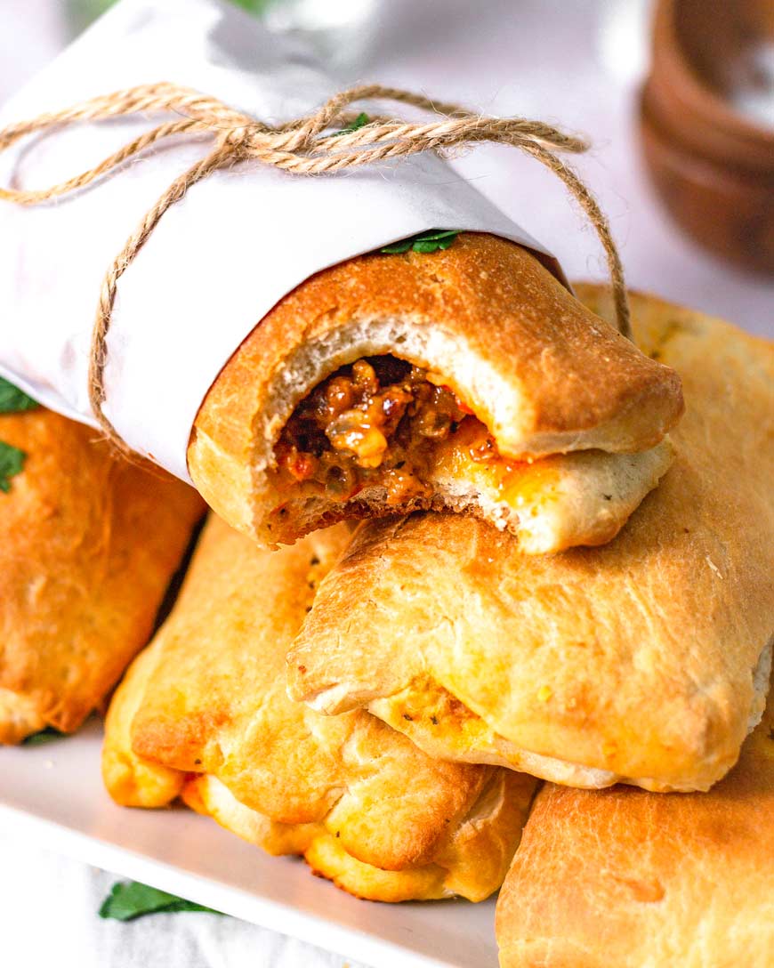 Vegan Cheeseburger Hot Pockets thank you berry much