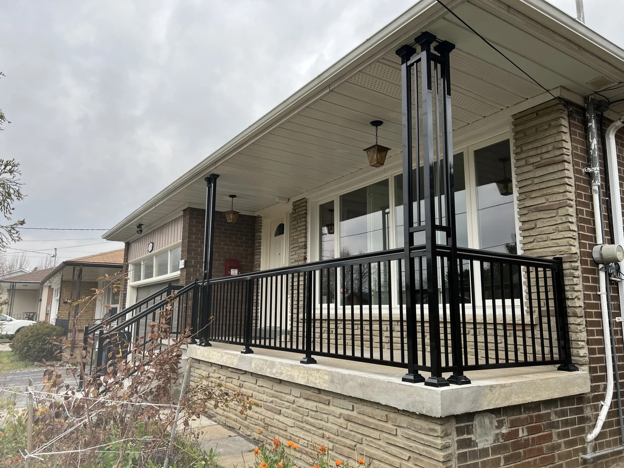 Black Aluminum Railings, simple and classic