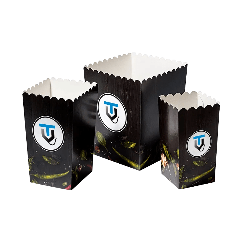 Buy Custom Black Popcorn Boxes Wholesale USA