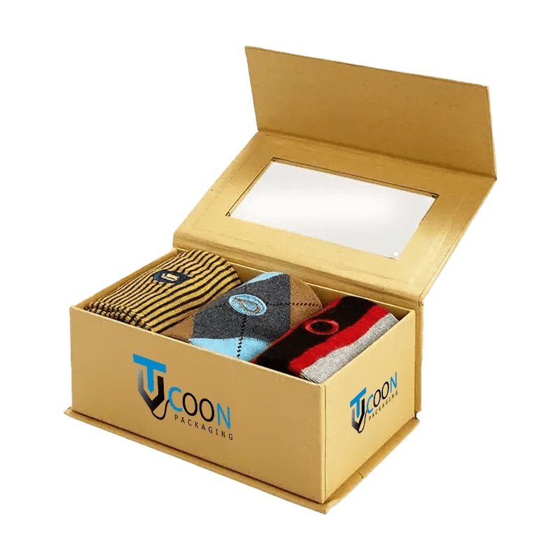 Custom Socks Boxes Packaging Wholesale Sock Box with Logo