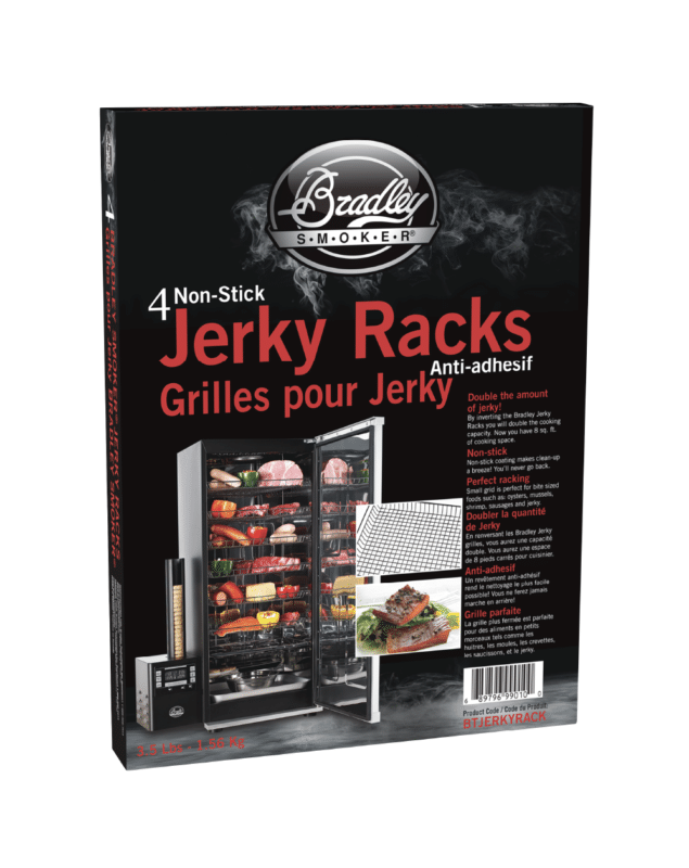 Bradley Smoker Jerky Racks, Teflon Coating, 15×11.9 in, 4 Pack in