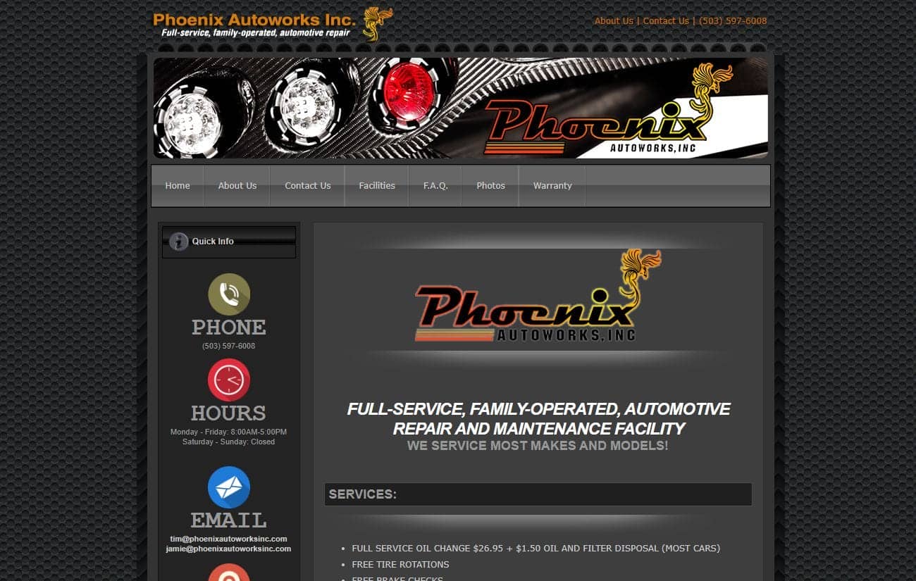 Phoenix Auto Works Inc. — Tyler Hall Tech