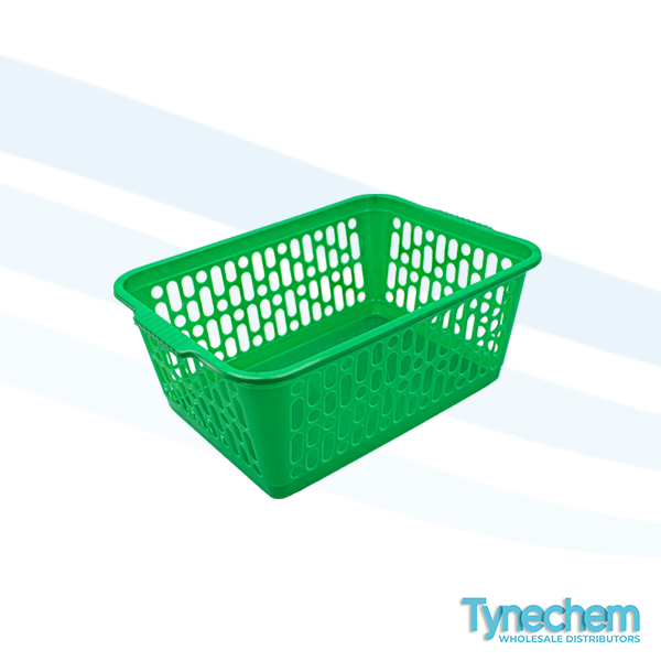 PLASTIC HANDY BASKETS SMALL GREEN TYNECHEM