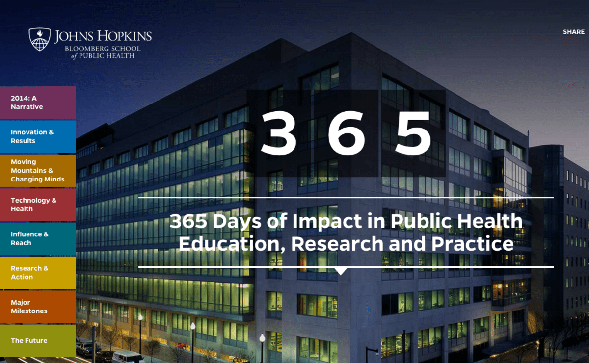 Gentona in action on jhsph.edu Typ.io