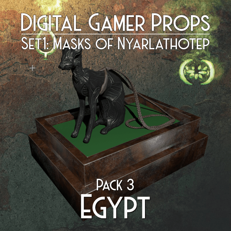 Masks of Nyarlathotep 3D Prop Set Pack 3 Egypt Type 40