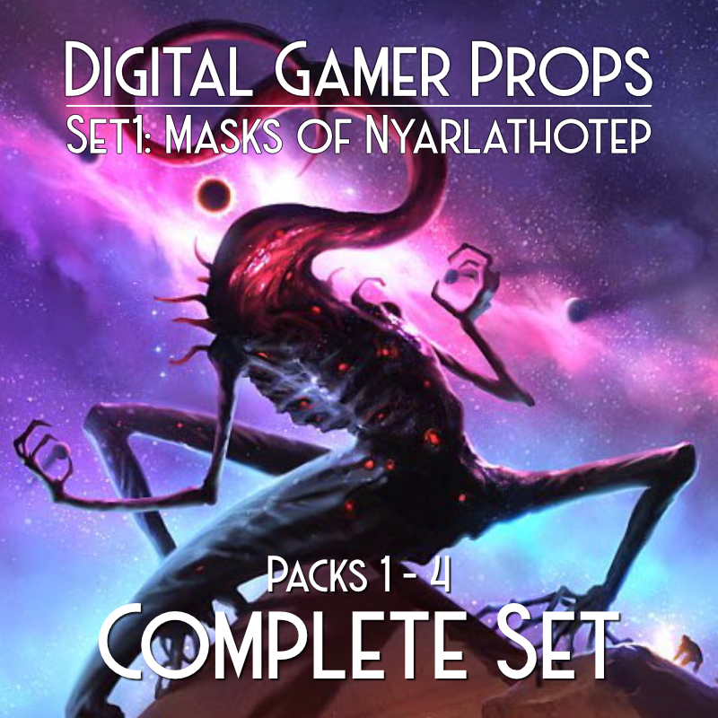 Masks of Nyarlathotep 3D Prop Set Complete Bundle Type 40
