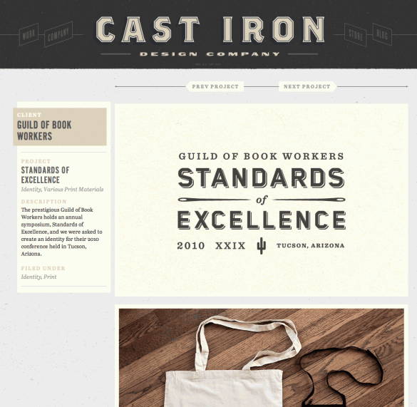 Nice site Cast Iron Design Company Typedeck