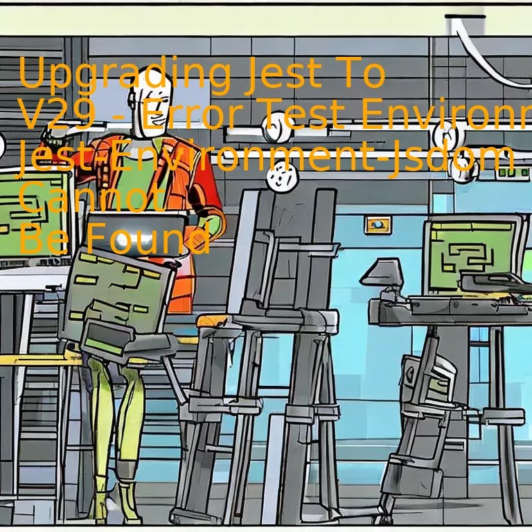 Upgrading Jest To V29 Error Test Environment JestEnvironmentJsdom