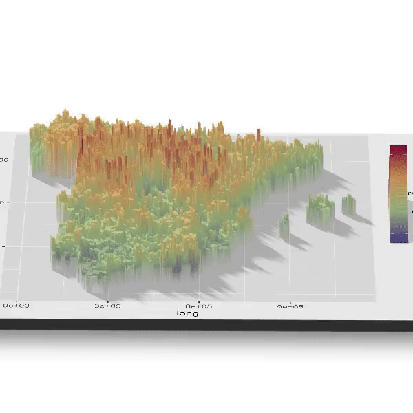 3D Map In R Turn Your Ggplot To 3D Animation. Awesome 2D To 3D Plots In R With Rayshader | R-Bloggers