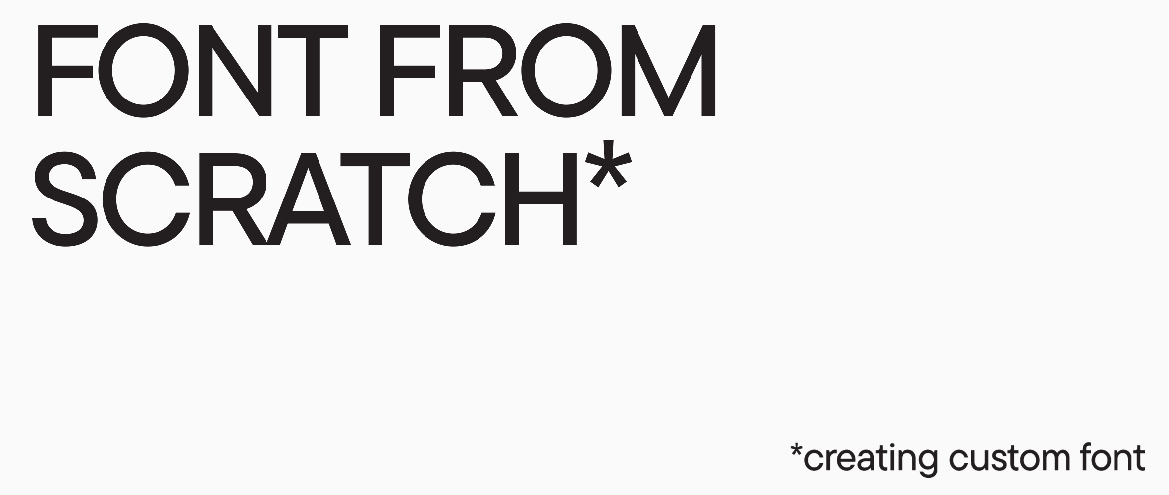 Custom fonts Design TypeType