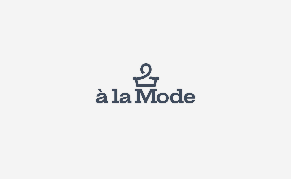 A la Mode Fashion Logo Design Typework Studio Design Agency