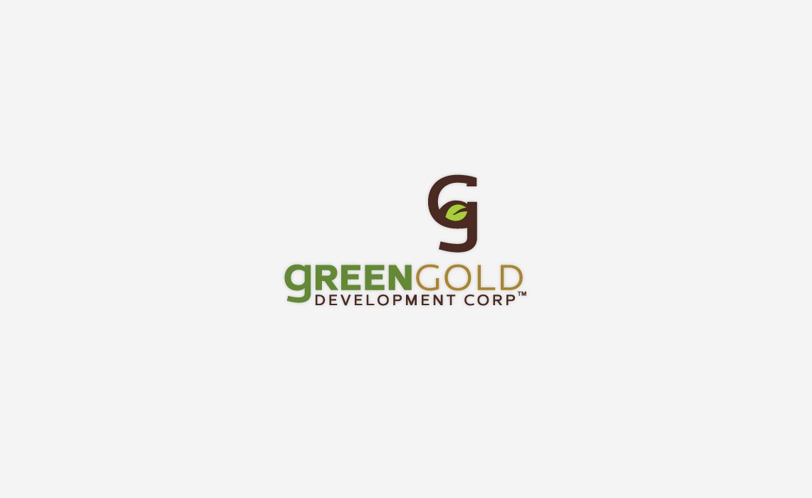 Logo Design for Green Gold Development Strategy Typework Studio