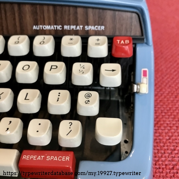 1972 ster XL747 on the Typewriter Database
