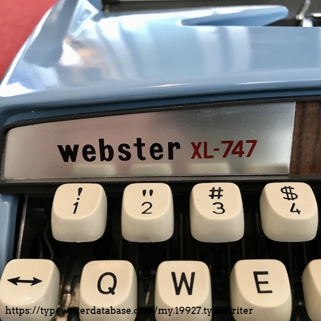 1972 ster XL747 on the Typewriter Database