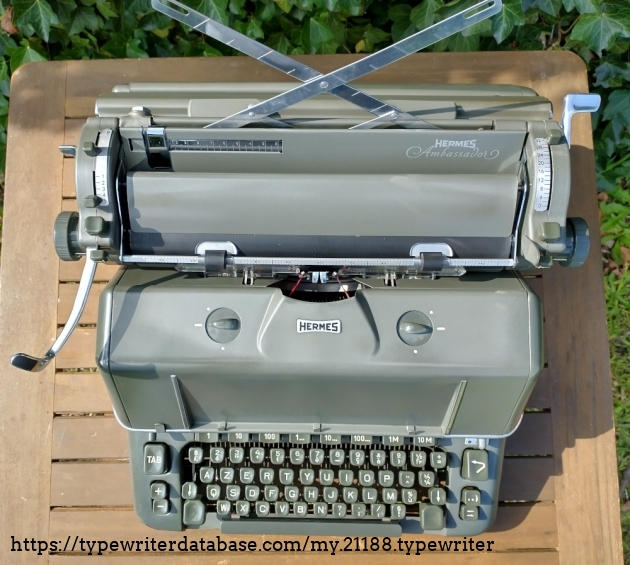 1956 Hermes Ambassador on the Typewriter Database