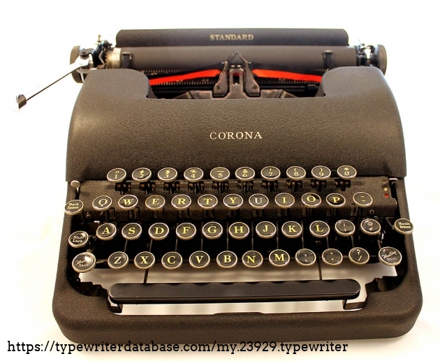 1943 Smith Corona Standard on the Typewriter Database