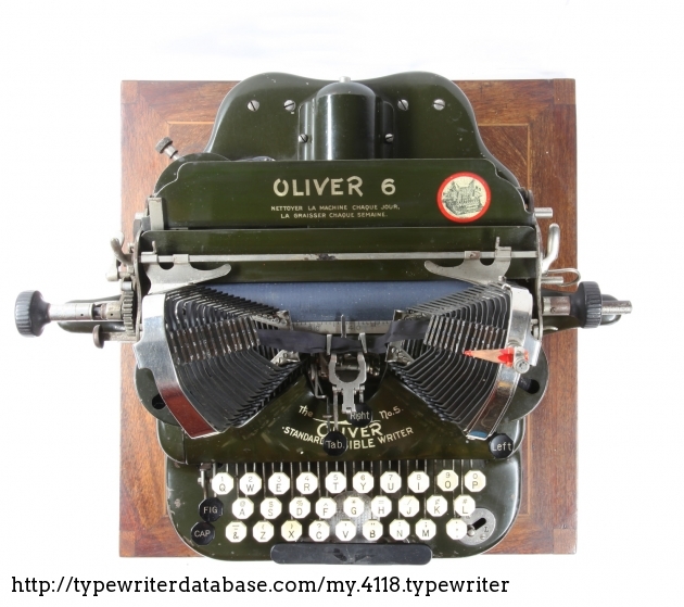 ca. 1912 Oliver 5 on the Typewriter Database
