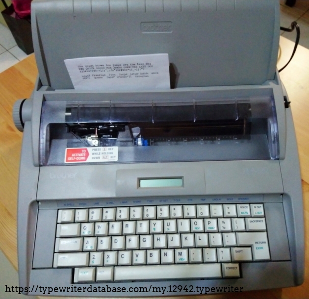 2005 Brother SX-4000 on the Typewriter Database